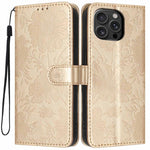 Étui de téléphone en cuir végétalien gaufré tournesol avec petite corde noire, Pour iPhone 16e / 17e, Pour iPhone 17 Pro Max, Pour iPhone 17 Pro, Pour iPhone 17, Pour iPhone Air, Pour iPhone 16 Pro Max, Pour iPhone 16 Pro, Pour iPhone 16 Plus