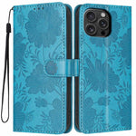 Étui de téléphone en cuir végétalien gaufré tournesol avec petite corde noire, Pour iPhone 16e / 17e, Pour iPhone 17 Pro Max, Pour iPhone 17 Pro, Pour iPhone 17, Pour iPhone Air, Pour iPhone 16 Pro Max, Pour iPhone 16 Pro, Pour iPhone 16 Plus