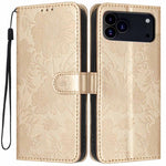 Étui de téléphone en cuir végétalien gaufré tournesol avec petite corde noire, Pour iPhone 16e / 17e, Pour iPhone 17 Pro Max, Pour iPhone 17 Pro, Pour iPhone 17, Pour iPhone Air, Pour iPhone 16 Pro Max, Pour iPhone 16 Pro, Pour iPhone 16 Plus