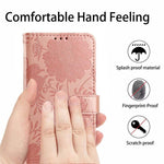 Étui de téléphone en cuir végétalien gaufré tournesol avec petite corde noire, Pour iPhone 16e / 17e, Pour iPhone 17 Pro Max, Pour iPhone 17 Pro, Pour iPhone 17, Pour iPhone Air, Pour iPhone 16 Pro Max, Pour iPhone 16 Pro, Pour iPhone 16 Plus