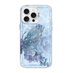 Coque de téléphone hybride en TPU PC plaquée argent à motif papillon, pour iPhone 16 Pro, pour iPhone 16 Plus, pour iPhone 16, pour iPhone 15 Pro Max, pour iPhone 15 Pro, pour iPhone 15 Plus