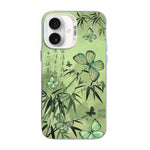 Coque de téléphone hybride en TPU PC plaquée argent à motif papillon, pour iPhone 16 Pro, pour iPhone 16 Plus, pour iPhone 16, pour iPhone 15 Pro Max, pour iPhone 15 Pro, pour iPhone 15 Plus