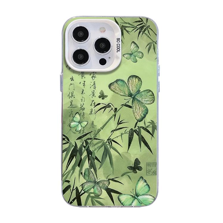 Coque de téléphone hybride en TPU PC plaquée argent à motif papillon, pour iPhone 16 Pro, pour iPhone 16 Plus, pour iPhone 16, pour iPhone 15 Pro Max, pour iPhone 15 Pro, pour iPhone 15 Plus