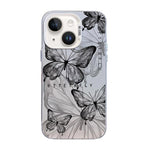 Coque de téléphone hybride en TPU et PC plaquée argent motif papillon, Pour iPhone 13 Pro Max, Pour iPhone 13 Pro, Pour iPhone 13, Pour iPhone 13 mini, Pour iPhone 12 Pro Max, Pour iPhone 12 Pro