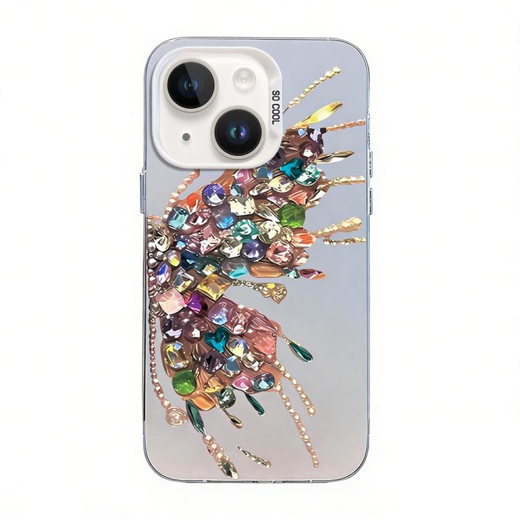 Coque de téléphone hybride en TPU et PC plaquée argent motif papillon, Pour iPhone 13 Pro Max, Pour iPhone 13 Pro, Pour iPhone 13, Pour iPhone 13 mini, Pour iPhone 12 Pro Max, Pour iPhone 12 Pro