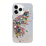 Coque de téléphone hybride en TPU et PC plaqué argent avec motif papillon, pour iPhone 12 mini, pour iPhone 11 Pro Max, pour iPhone 11, pour iPhone 11 Pro, pour iPhone XS / X, pour iPhone XR