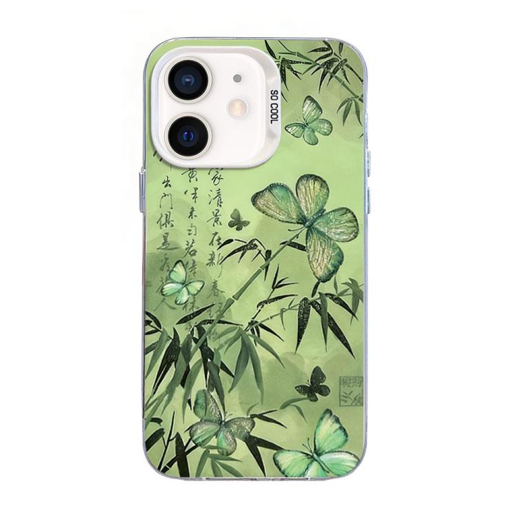 Coque de téléphone hybride en TPU et PC plaqué argent avec motif papillon, pour iPhone 12 mini, pour iPhone 11 Pro Max, pour iPhone 11, pour iPhone 11 Pro, pour iPhone XS / X, pour iPhone XR