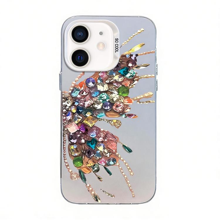 Coque de téléphone hybride en TPU et PC plaqué argent avec motif papillon, pour iPhone 12 mini, pour iPhone 11 Pro Max, pour iPhone 11, pour iPhone 11 Pro, pour iPhone XS / X, pour iPhone XR