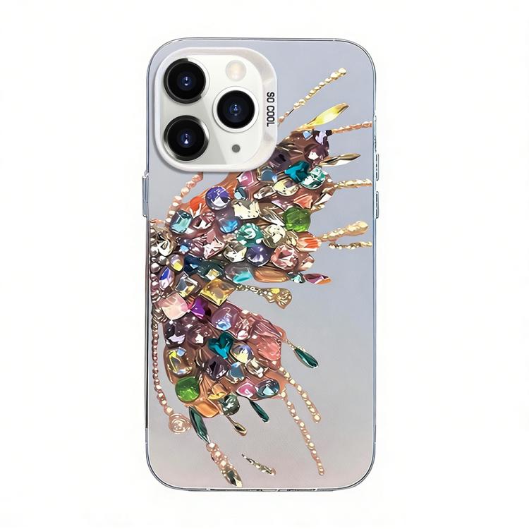 Coque de téléphone hybride en TPU et PC plaqué argent avec motif papillon, pour iPhone 12 mini, pour iPhone 11 Pro Max, pour iPhone 11, pour iPhone 11 Pro, pour iPhone XS / X, pour iPhone XR