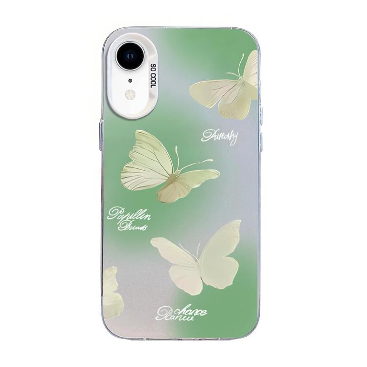 Coque de téléphone hybride en TPU et PC plaqué argent avec motif papillon, pour iPhone 12 mini, pour iPhone 11 Pro Max, pour iPhone 11, pour iPhone 11 Pro, pour iPhone XS / X, pour iPhone XR