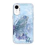 Coque de téléphone hybride en TPU et PC plaqué argent avec motif papillon, pour iPhone 12 mini, pour iPhone 11 Pro Max, pour iPhone 11, pour iPhone 11 Pro, pour iPhone XS / X, pour iPhone XR