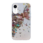 Coque de téléphone hybride en TPU et PC plaqué argent avec motif papillon, pour iPhone 12 mini, pour iPhone 11 Pro Max, pour iPhone 11, pour iPhone 11 Pro, pour iPhone XS / X, pour iPhone XR