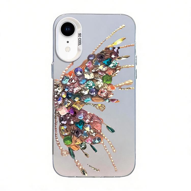 Coque de téléphone hybride en TPU et PC plaqué argent avec motif papillon, pour iPhone 12 mini, pour iPhone 11 Pro Max, pour iPhone 11, pour iPhone 11 Pro, pour iPhone XS / X, pour iPhone XR