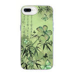 Coque de téléphone hybride PC et TPU, plaquée argent, motif papillon, pour iPhone XS Max, pour iPhone 8 Plus / 7 Plus