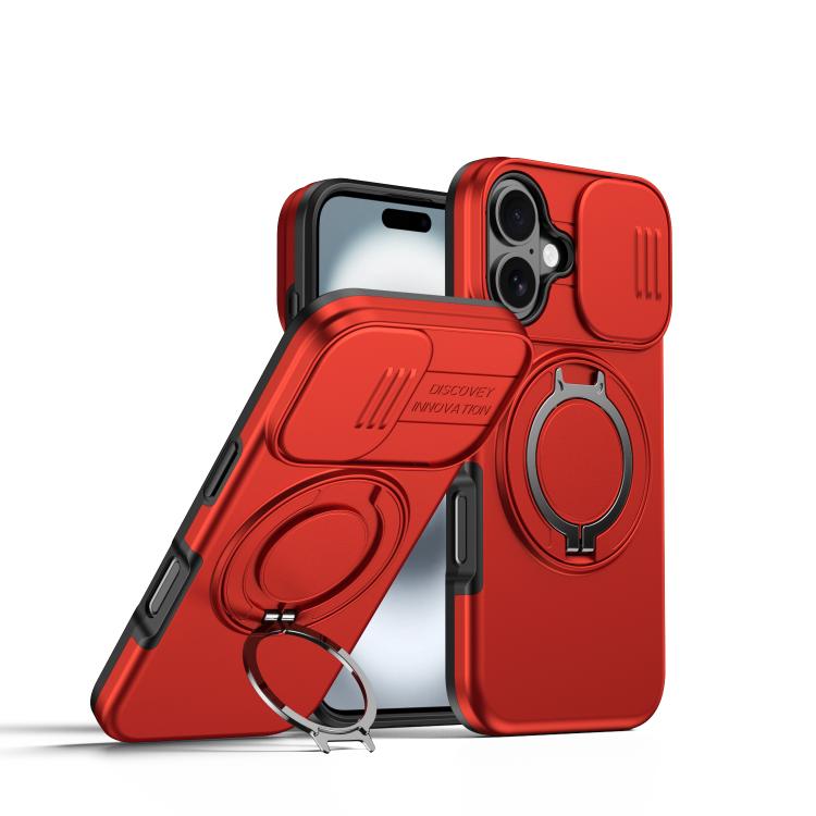 Étui de téléphone avec support rotatif magnétique et protection coulissante pour appareil photo, Pour iPhone 17 Pro Max, Pour iPhone 17 Pro, Pour iPhone 17, Pour iPhone Air, Pour iPhone 16 Pro Max, Pour iPhone 16 Pro
