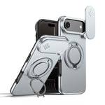 Étui de téléphone avec support rotatif magnétique et protection coulissante pour appareil photo, Pour iPhone 17 Pro Max, Pour iPhone 17 Pro, Pour iPhone 17, Pour iPhone Air, Pour iPhone 16 Pro Max, Pour iPhone 16 Pro