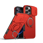 Étui de téléphone avec support rotatif magnétique et protection coulissante pour appareil photo, Pour iPhone 17 Pro Max, Pour iPhone 17 Pro, Pour iPhone 17, Pour iPhone Air, Pour iPhone 16 Pro Max, Pour iPhone 16 Pro