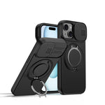 Coque de téléphone avec support magnétique rotatif à bouclier coulissant pour caméra, pour iPhone 14 / 13, pour iPhone 14 Pro, pour iPhone 14 Pro Max, pour iPhone 13 Pro Max / 12 Pro Max, pour iPhone 13 Pro, pour iPhone 12 / 12 Pro