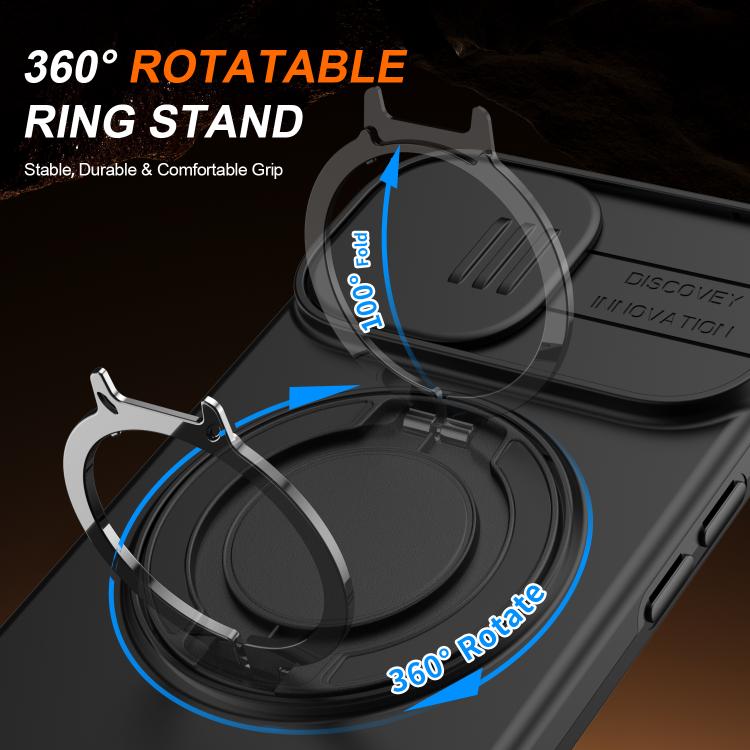 Coque de téléphone avec support magnétique rotatif à bouclier coulissant pour caméra, pour iPhone 14 / 13, pour iPhone 14 Pro, pour iPhone 14 Pro Max, pour iPhone 13 Pro Max / 12 Pro Max, pour iPhone 13 Pro, pour iPhone 12 / 12 Pro