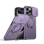 Coque de téléphone avec support magnétique rotatif à bouclier coulissant pour caméra, pour iPhone 14 / 13, pour iPhone 14 Pro, pour iPhone 14 Pro Max, pour iPhone 13 Pro Max / 12 Pro Max, pour iPhone 13 Pro, pour iPhone 12 / 12 Pro