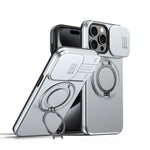 Coque de téléphone avec support magnétique rotatif à bouclier coulissant pour caméra, pour iPhone 14 / 13, pour iPhone 14 Pro, pour iPhone 14 Pro Max, pour iPhone 13 Pro Max / 12 Pro Max, pour iPhone 13 Pro, pour iPhone 12 / 12 Pro