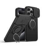 Coque de téléphone avec support magnétique rotatif à bouclier coulissant pour caméra, pour iPhone 14 / 13, pour iPhone 14 Pro, pour iPhone 14 Pro Max, pour iPhone 13 Pro Max / 12 Pro Max, pour iPhone 13 Pro, pour iPhone 12 / 12 Pro