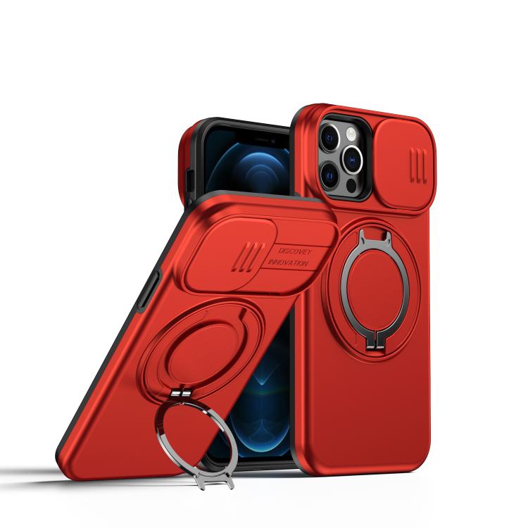 Coque de téléphone avec support magnétique rotatif à bouclier coulissant pour caméra, pour iPhone 14 / 13, pour iPhone 14 Pro, pour iPhone 14 Pro Max, pour iPhone 13 Pro Max / 12 Pro Max, pour iPhone 13 Pro, pour iPhone 12 / 12 Pro
