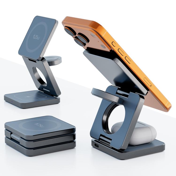 IW31 25W Foldable 3 in 1 Magnetic Wireless Fast Charger