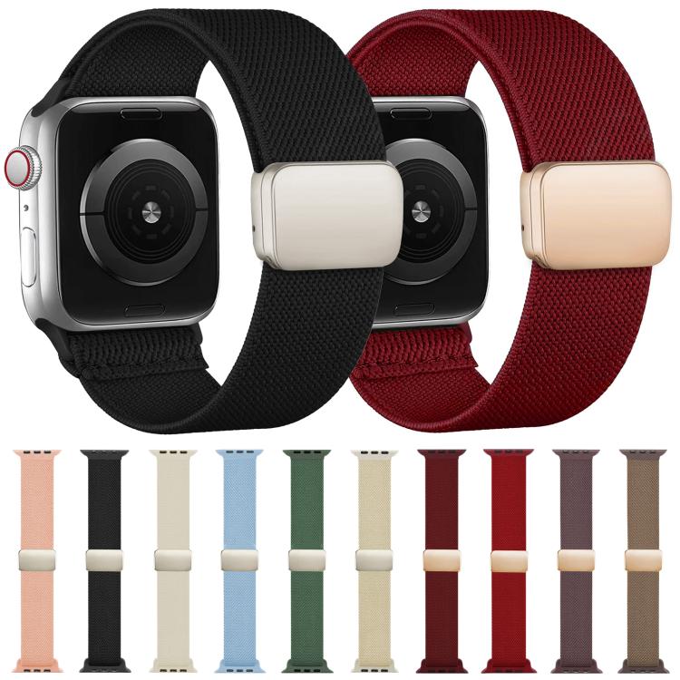 Bracelet de montre XDfind en sergé de nylon texturé avec boucle magnétique, pour Apple Watch 42 / 44 / 45 / 46 / 49mm, pour Apple Watch 38 / 40 / 41 / S11 42mm