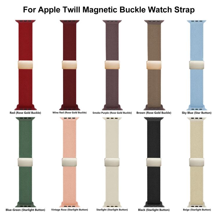 Bracelet de montre XDfind en sergé de nylon texturé avec boucle magnétique, pour Apple Watch 42 / 44 / 45 / 46 / 49mm, pour Apple Watch 38 / 40 / 41 / S11 42mm