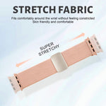 Bracelet de montre XDfind en sergé de nylon texturé avec boucle magnétique, pour Apple Watch 42 / 44 / 45 / 46 / 49mm, pour Apple Watch 38 / 40 / 41 / S11 42mm