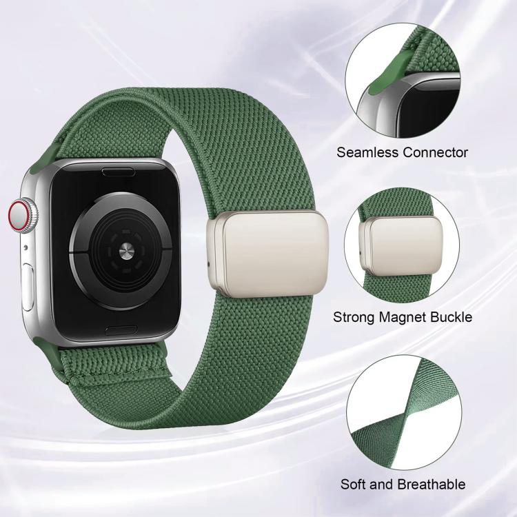 Bracelet de montre XDfind en sergé de nylon texturé avec boucle magnétique, pour Apple Watch 42 / 44 / 45 / 46 / 49mm, pour Apple Watch 38 / 40 / 41 / S11 42mm