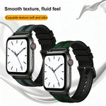 Bracelet de montre tressé en nylon et silicone hybride xDfind Flame, pour Apple Watch 42 / 44 / 45 / 46 / 49 mm, pour Apple Watch 38 / 40 / 41 / S11 42 mm