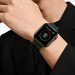 Bracelet de montre tressé en nylon et silicone hybride xDfind Flame, pour Apple Watch 42 / 44 / 45 / 46 / 49 mm, pour Apple Watch 38 / 40 / 41 / S11 42 mm