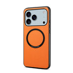 Étui magnétique pour téléphone Denior A08 en cuir PU végétalien texture veau, Pour iPhone 17 Pro Max, Pour iPhone 17 Pro, Pour iPhone 17, Pour iPhone Air