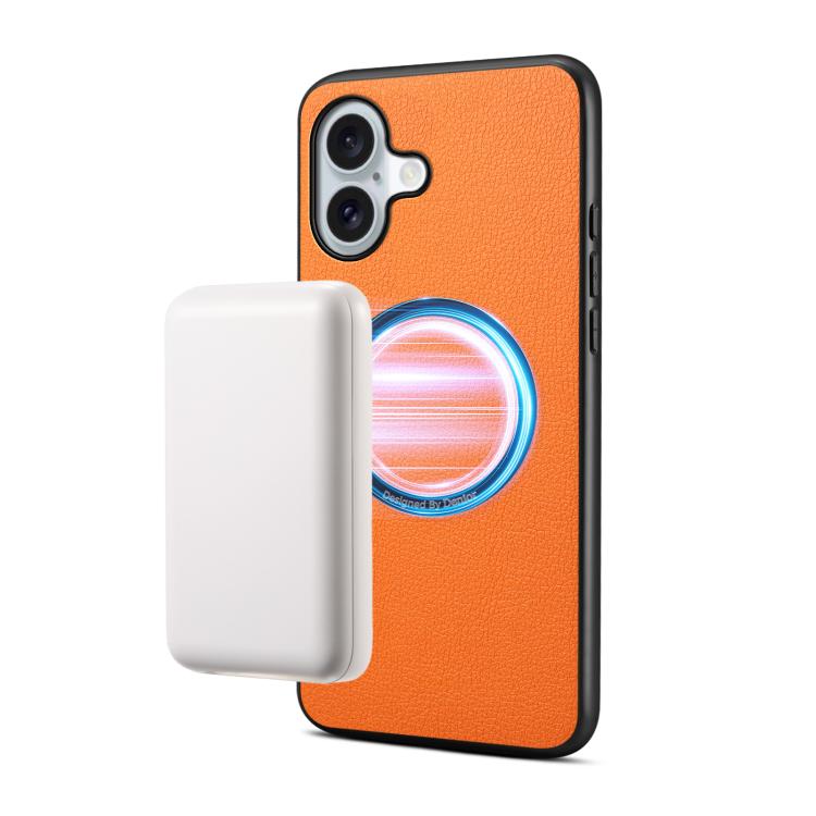 Étui magnétique pour téléphone Denior A08 en cuir PU végétalien texture veau, Pour iPhone 17 Pro Max, Pour iPhone 17 Pro, Pour iPhone 17, Pour iPhone Air