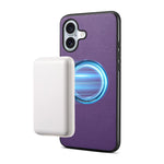 Étui magnétique pour téléphone Denior A08 en cuir PU végétalien texture veau, Pour iPhone 17 Pro Max, Pour iPhone 17 Pro, Pour iPhone 17, Pour iPhone Air