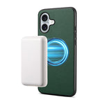 Étui magnétique pour téléphone Denior A08 en cuir PU végétalien texture veau, Pour iPhone 17 Pro Max, Pour iPhone 17 Pro, Pour iPhone 17, Pour iPhone Air