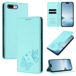 Étui de téléphone en cuir végétalien papillon double magnétique fort, pour iPhone X / XS, pour iPhone XR, pour iPhone XS Max, pour iPhone 8 Plus / 7 Plus