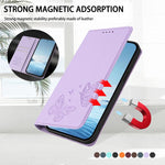 Coque de téléphone en cuir végan RFID à double papillon magnétique puissant, pour iPhone 15, pour iPhone 14 Plus, pour iPhone 14 / 13, pour iPhone 14 Pro