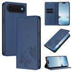 Étui de téléphone en cuir végétalien double papillon magnétique puissant RFID, Pour iPhone Air, Pour iPhone 16 Pro Max, Pour iPhone 16 Pro, Pour iPhone 16 Plus