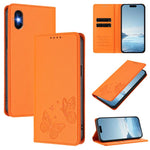 Étui de téléphone en cuir végétalien papillon double magnétique fort, pour iPhone X / XS, pour iPhone XR, pour iPhone XS Max, pour iPhone 8 Plus / 7 Plus