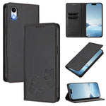 Étui de téléphone en cuir végétalien papillon double magnétique fort, pour iPhone X / XS, pour iPhone XR, pour iPhone XS Max, pour iPhone 8 Plus / 7 Plus