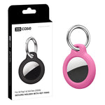 XDcase Coque rigide de protection en PC de couleur unie avec porte-clés, 1 pièce (noir), 1 pièce (blanc), 1 pièce (rose vif), 1 pièce (bleu), 1 pièce (rose), 1 pièce (vert armée)