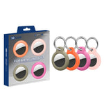 XDcase 4 coques de protection rigides en PC de couleur unie avec porte-clés, 4 pièces (noir, blanc, bleu, vert), 4 pièces (vert, orange, rouge, rose)
