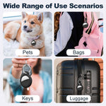 XDcase 4 coques de protection rigides en PC de couleur unie avec porte-clés, 4 pièces (noir, blanc, bleu, vert), 4 pièces (vert, orange, rouge, rose)