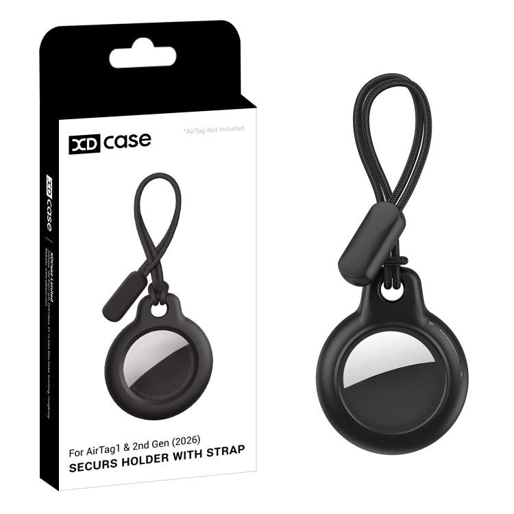 XDcase Étui de protection rigide en PC de couleur unie avec dragonne, 1 pièce (noir), 1 pièce (blanc), 1 pièce (rose), 1 pièce (bleu)