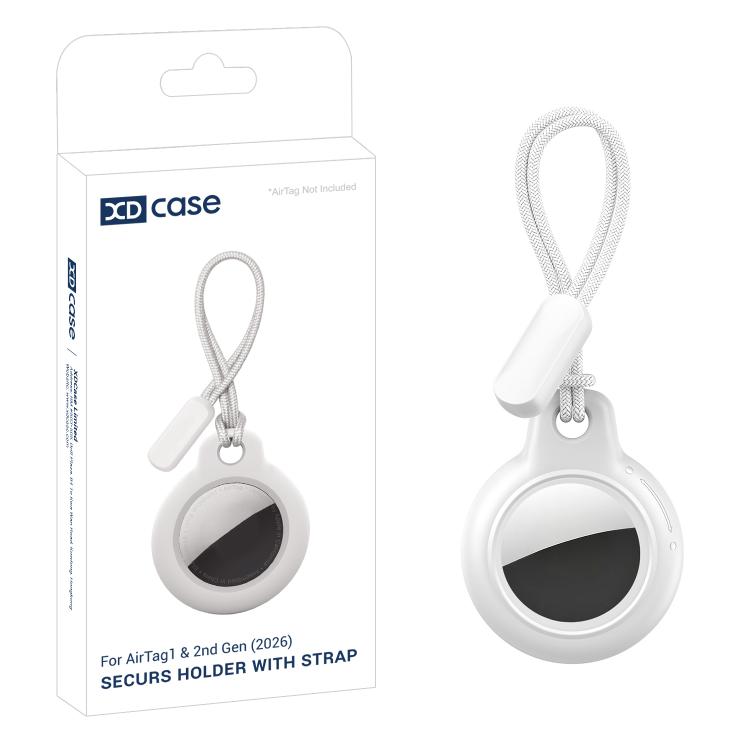 XDcase Étui de protection rigide en PC de couleur unie avec dragonne, 1 pièce (noir), 1 pièce (blanc), 1 pièce (rose), 1 pièce (bleu)