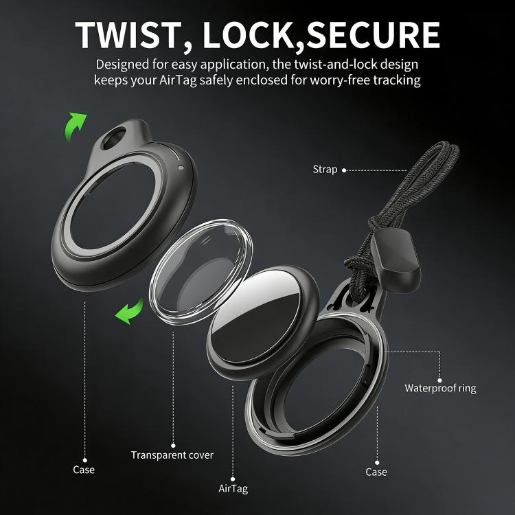 XDcase 4pcs Solid Color Hard PC Protective Case with Strap, 4PCS