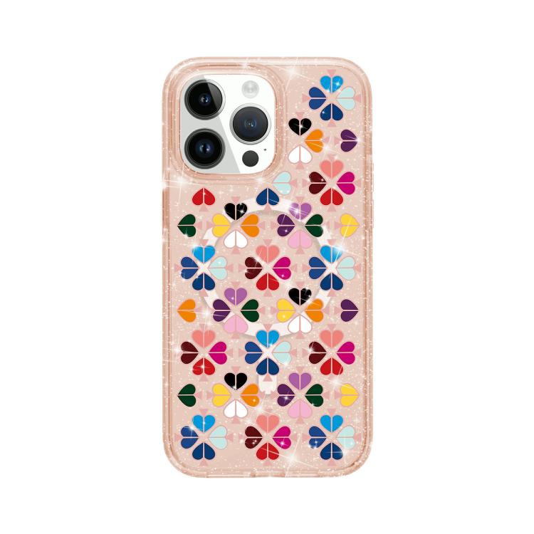 Coque magnétique scintillante motif cœur en cristal, pour iPhone 15, pour iPhone 14 Plus, pour iPhone 14, pour iPhone 14 Pro, pour iPhone 14 Pro Max, pour iPhone 13 Pro Max, pour iPhone 13 Pro, pour iPhone 13